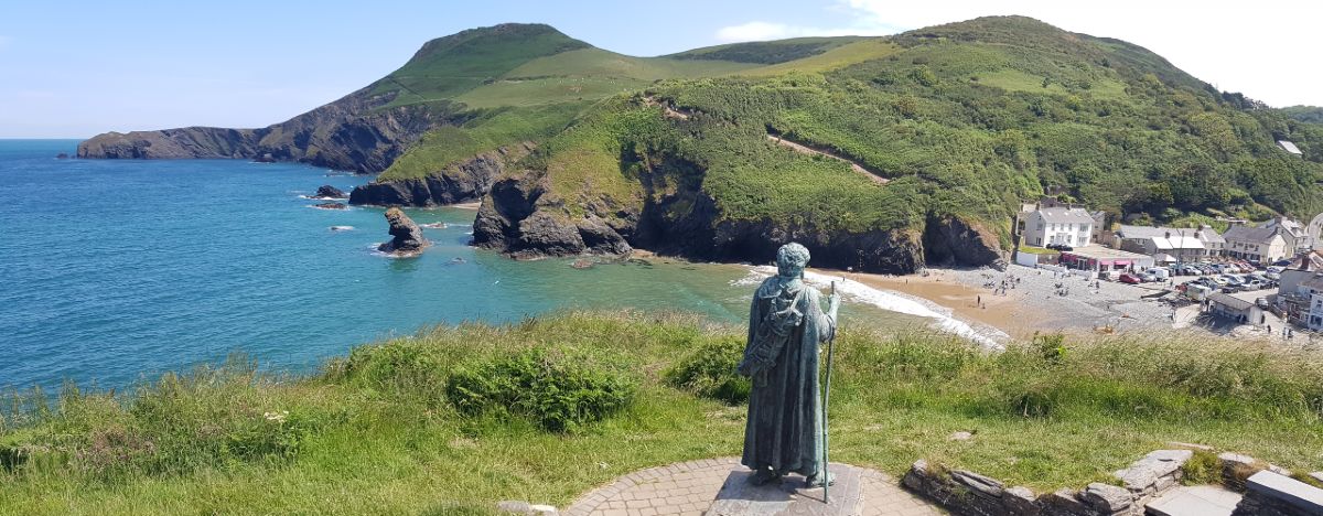 Llangrannog Beach view