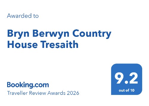 Booking.com Award 9.2 Bryn Berwyn Hotel